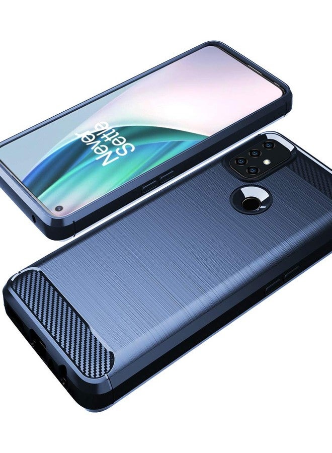أوسوفر جراب Osophter لهاتف OnePlus Nord N10، غطاء حماية مرن من مطاط TPU مقاوم للصدمات، مناسب لهاتف OnePlus Nord N10 5G (أزرق داكن) - Image 4